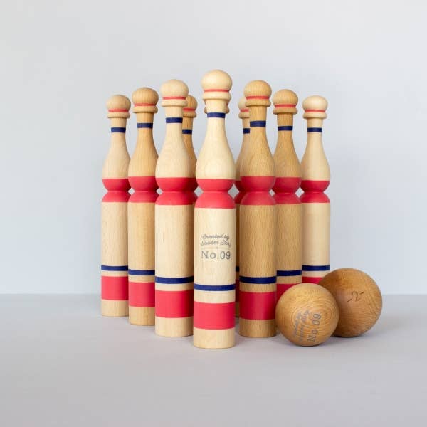 Red bowling set