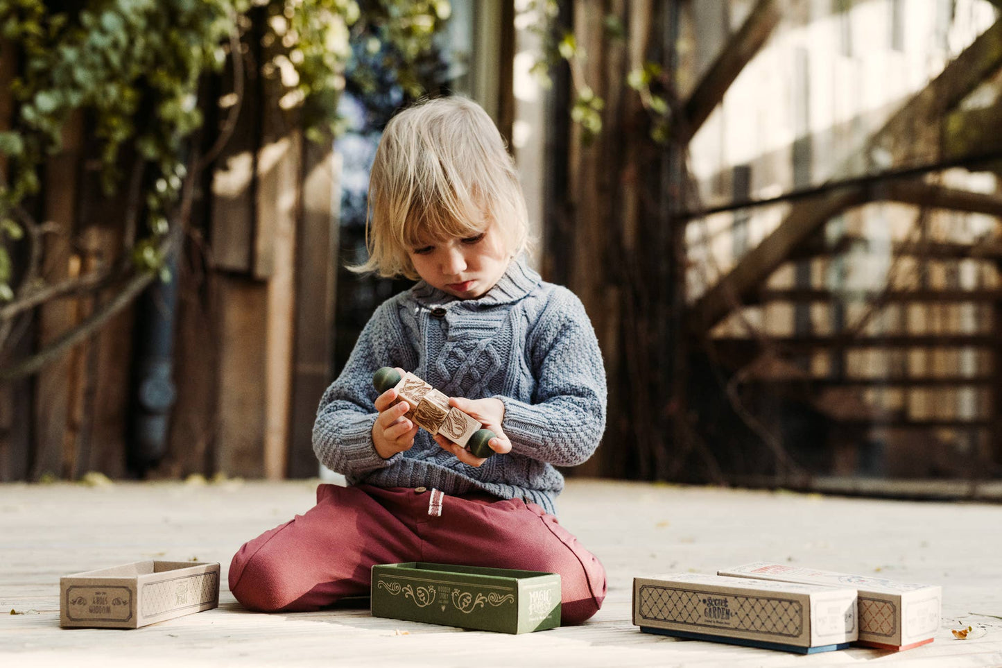 A poem from the Polish forest: Spinning wooden blocks - the magic forest