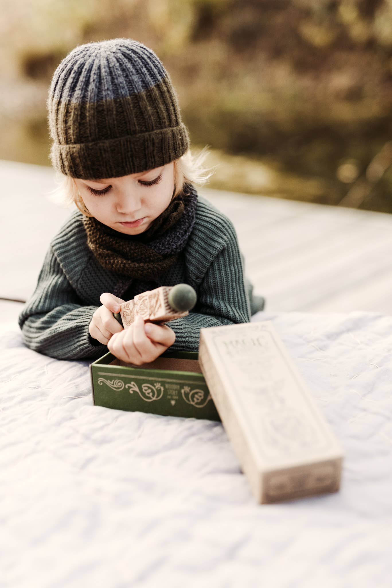 A poem from the Polish forest: Spinning wooden blocks - the magic forest