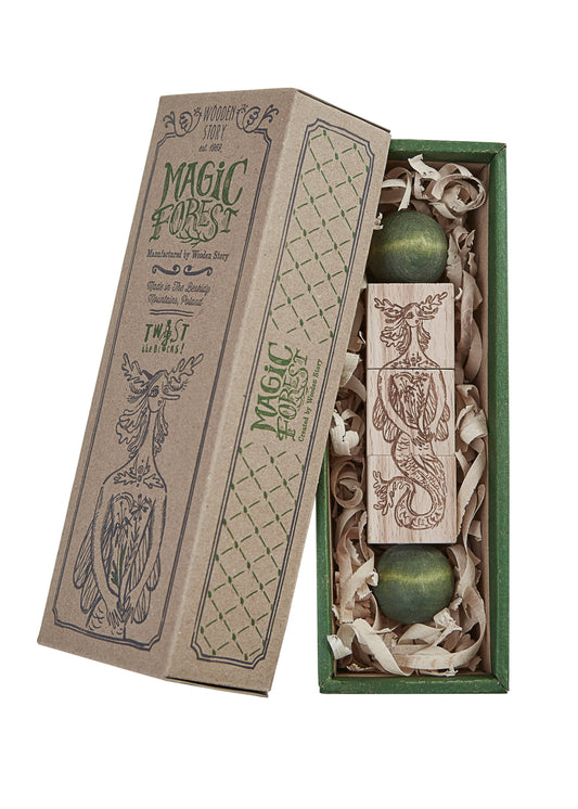 A poem from the Polish forest: Spinning wooden blocks - the magic forest